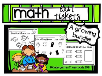 Preview of Math Exit Tickets