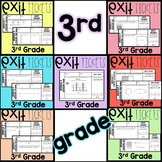 Math Exit Tickets | 3rd Grade| Printable Math Worksheets