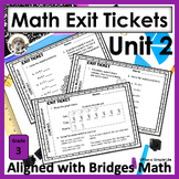 Math Exit Tickets 3rd Grade Unit 2 Introduction to Multiplication