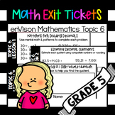 Math Exit Tickets: Divide Decimals Envision Mathematics Gr