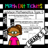 Math Exit Tickets: Divide Whole Numbers Envision Mathemati