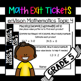 Math Exit Tickets: Multiply Decimals Envision Mathematics 