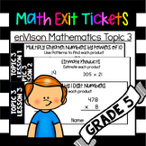 Math Exit Tickets: Multiply Multi-Digit Whole Numbers Envi