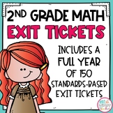 Math Exit Tickets SECOND GRADE