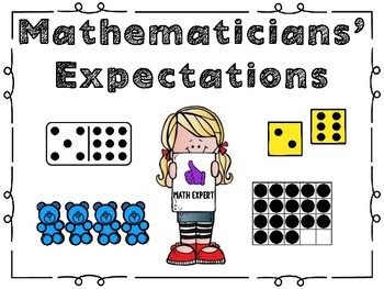 Preview of Math Expectations cards