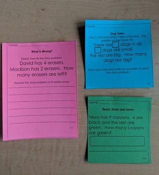 Preview of Math Expressions Common Core Unit 3 DI Cards Recording Sheets