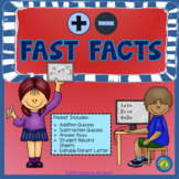 Math FAST FACTS: Addition and Subtraction Quizzes, Facts to 20