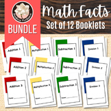 Math Fact Booklets BUNDLE Set of 12  - Montessori Math Facts