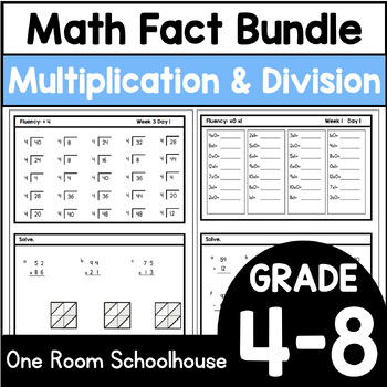 Preview of Math Fact Bundle: Multiplication & Division