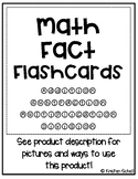 Math Fact Cards- Addition, Subtraction, Multiplication, an