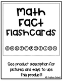 Math Fact Cards- Subtraction 0-10