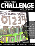 Math Fact Challenge Wall Display
