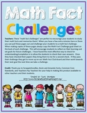 Math Fact Challenges (Addition Fact Tests)