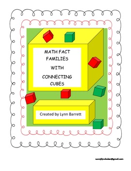 Preview of Math Fact Families Using Connecting Cubes