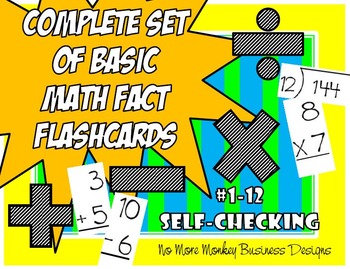 Preview of Math Fact Flashcards (Addition, Subtraction, Multiplication, and Division)