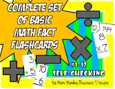 Math Fact Flashcards (Addition, Subtraction, Multiplicatio