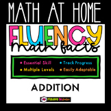 Fluency Math Facts TIMED Practice:  Addition