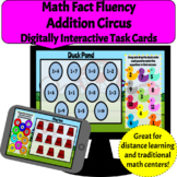 Math Fact Fluency - Addition Circus - Digitally Interactiv