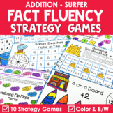 Math Fact Fluency Addition Games - Summer Theme
