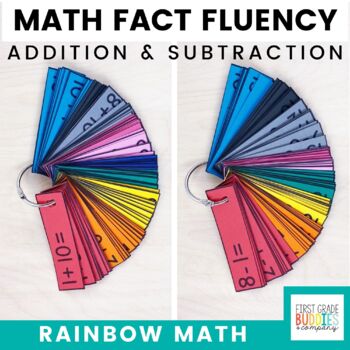 Preview of Math Fact Fluency Addition and Subtraction Flash Cards Bundle