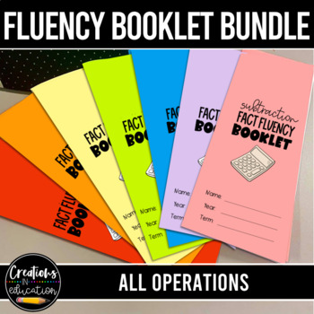 Preview of Math Fact Fluency Booklets
