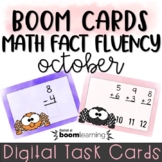 Math Fact Fluency - Boom Cards - October