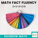 Math Fact Fluency Division Flash Cards
