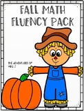 Math Fact Fluency: Fall Pack