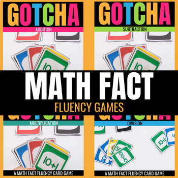 Preview of Math Fact Fluency Games Addition, Subtraction, Multiplication, Division Practice