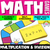 3rd Grade Multiplication Facts Fluency Math Review Games &