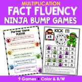 Math Fact Fluency Multiplication Games - Ninja Theme