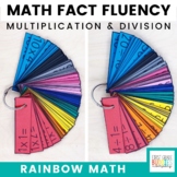 Math Fact Fluency Multiplication and Division Flash Cards Bundle