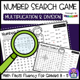 Math Fact Fluency Multiplication and Division - Number Sea