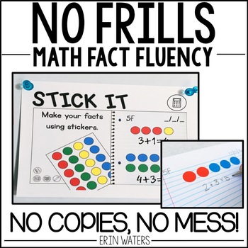Preview of Math Fact Fluency - Paperless Math Activities for Math Facts