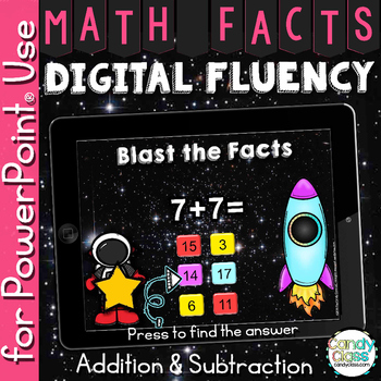 Preview of Math Fact Fluency Practice Addition and Subtraction Centers PowerPoint Activity