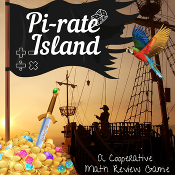 Preview of Math Fact Fluency Printable Pirate Review Game easily differentiated for all