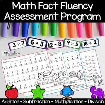 Preview of Math Fact Fluency Timed Tests | Addition, Subtraction, Multiplication, Division