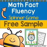 Math Fact Fluency Spinner Game (Addition to Five) {FREE SAMPLE}