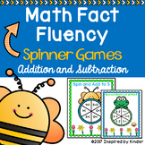 Spring Math Fact Fluency {Spinner Game}