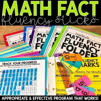 Preview of Math Fact Fluency Sticks | Math Fact Fluency Practice - Addition & Subtraction