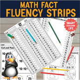 Math Fact Fluency Strips Addition Worksheet, Addition prac