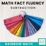 Math Fact Fluency Subtraction Flash Cards