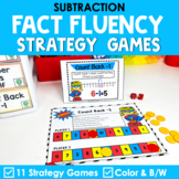 Subtraction Strategy Games - Math Fact Fluency - Strategy 