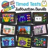 Math Fact Fluency Timed Test Subtraction Boom Cards