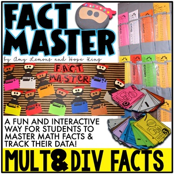 Preview of Math Fact Fluency Multiplication & Division - Fact Fluency Tracker & Timed Tests