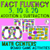 Fact Fluency to 5, 10 & 20- Addition & Subtraction math ce
