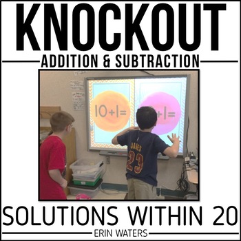 Preview of Math Fact Game - Addition & Subtraction Within 20 - End of the Year Activities