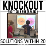 Math Fact Game - Addition & Subtraction Within 20 - End of