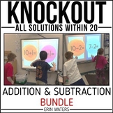 Math Games to Practice Math Facts Within 20 - Adding & Sub