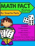 Math Fact Games - Addition and Subtraction